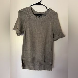 Silver Knit Banana Republic Top